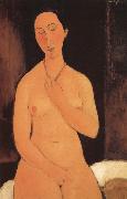 Amedeo Modigliani Seated unde with necklace oil painting reproduction
